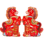Cặp 2 Tranh Dán Cửa Ngựa - Tranh Dán Trang Trí Tết 60cm