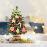 Cây Thông Noel Để Bàn Trang Trí Giáng Sinh Kèm Đèn và Phụ Kiện Size 60cm
