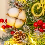Cây Thông Noel Để Bàn Trang Trí Giáng Sinh Kèm Đèn và Phụ Kiện Size 60cm
