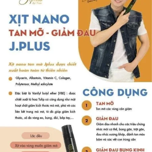 Chai xịt tan mỡ jplus – bất chấp cơ địa khó