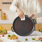 Chảo gang có vân sẵn loại thường