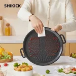 Chảo gang có vân sẵn loại thường