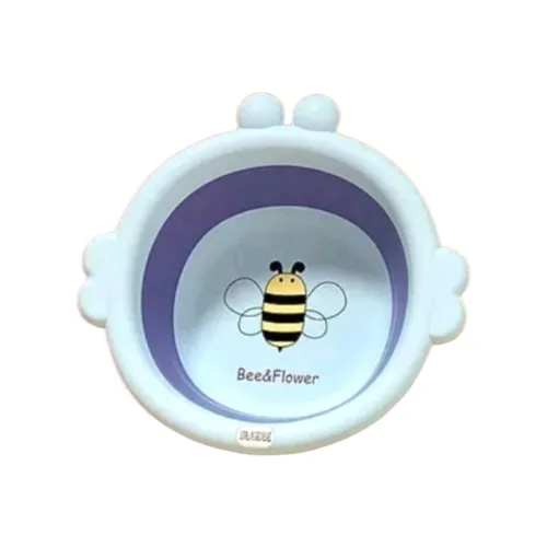 Chậu Gấp Gọn Silicone Hình Con Ong - Chậu Rửa Mặt Gấp Gọn Bằng Nhưa An Toàn Cho Bé 33x31,5x4 Cm