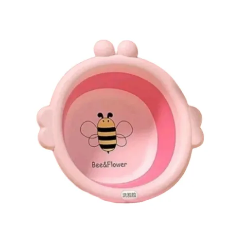 Chậu Gấp Gọn Silicone Hình Con Ong - Chậu Rửa Mặt Gấp Gọn Bằng Nhưa An Toàn Cho Bé 33x31,5x4 Cm