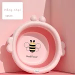Chậu Gấp Gọn Silicone Hình Con Ong - Chậu Rửa Mặt Gấp Gọn Bằng Nhưa An Toàn Cho Bé 33x31,5x4 Cm