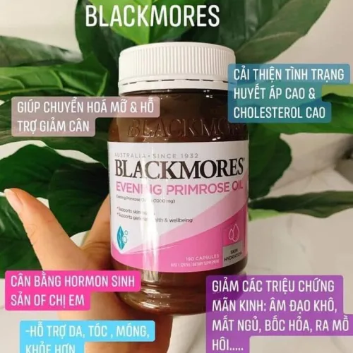 Chế nào muốn ổn định nội tiết tố nữ , đẹp da thì uống tinh dầu hoa anh thảo BLACKMORE EVENING PRIMROSE OIL nhé