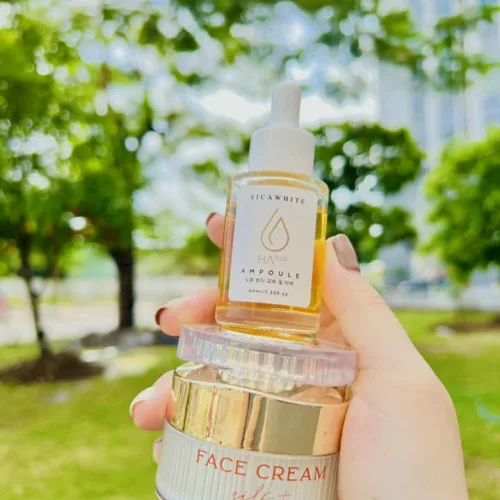 Chỉ combo Serum HA và Face Lụa da chị em trẻ mãi không già