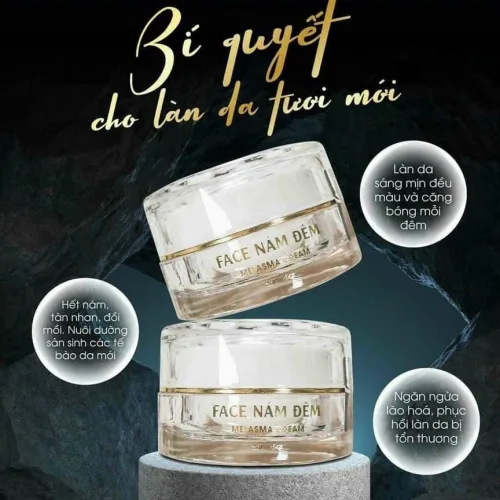 Chỉ với 1 lớp kem Face Nám Đem mỏng mịn trước khi đi ngủ là nàng có thể an tâm tìm lại làn da thanh xuân ngày nào