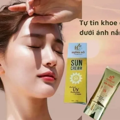 Chống nắng Sun Cream giúp bạn tự tin dưới nắng hè