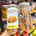 Chuối Chiên Giòn Mè Gừng 250g - Hộp Pet