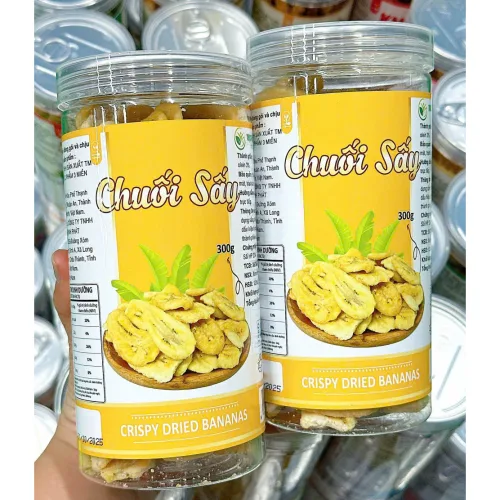 Chuối Sấy Giòn Thơm Ngon 300g Hộp