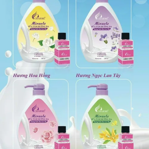 [Clip] Sữa tắm Charme MIRACLE 1000ml tặng kèm nước hoa