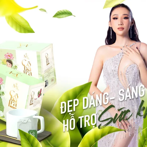 Cô Ba Trà 10 vị đông y  giảm mỡ bụng mỡ máu gan nhiễm mỡ