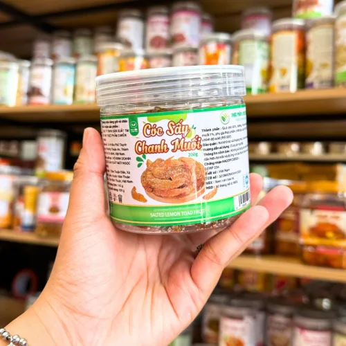 Cóc Sấy Chanh Muối Mini 200g - Hộp Pet