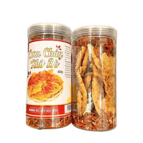 Cơm Cháy Lắc Khô Bò Loại Ngon 300g Hộp Pet