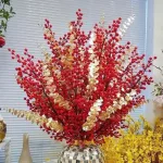 Combo 10 cành đông đào đỏ 12 nhánh