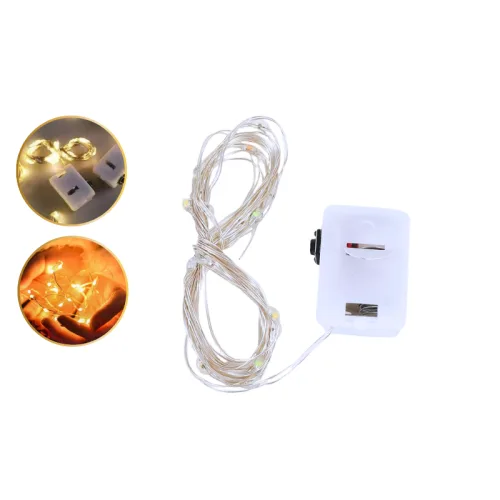 Combo 10 Dây Đèn Đom Đóm Mini - Dây Đèn Chớp Trang Trí
