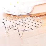 Combo 10 Vỉ Hấp Inox Không Gỉ Đa Năng 4 Chân Dùng Lót Đáy Nồi - Vỉ Hấp Inox Hấp Bánh Bao 4.5x17.5cm