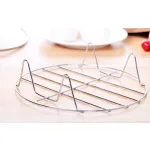 Combo 10 Vỉ Hấp Inox Không Gỉ Đa Năng 4 Chân Dùng Lót Đáy Nồi - Vỉ Hấp Inox Hấp Bánh Bao 4.5x17.5cm