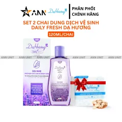 Combo 2 Chai Dung Dịch Vệ Sinh Dạ Hương Daily Fresh Dịu Nhẹ Màu Tím 120ml/chai