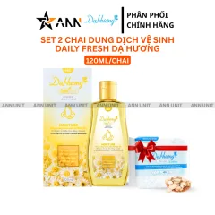Combo 2 Chai Dung Dịch Vệ Sinh Dạ Hương Daily Fresh Moisture Màu Vàng 120ml/chai