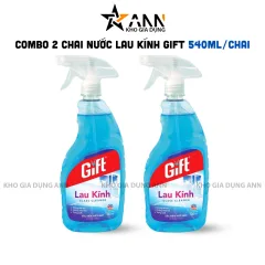 Combo 2 Chai Nước Lau Kính Gift 540ml/Chai