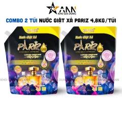 Combo 2 Túi Nước Giặt Pariz 4,8kg/Túi (2 Túi 9,6 Lít)