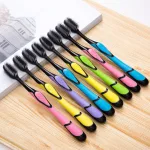Combo 5 Bàn Chải Đánh Răng Than Tre Marongun - Bàn Chải Than Tre Lông Mềm 21cm