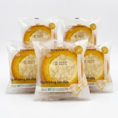 Combo 5 Bánh Bông Lan BOWKNOT Dừa Hình Tart