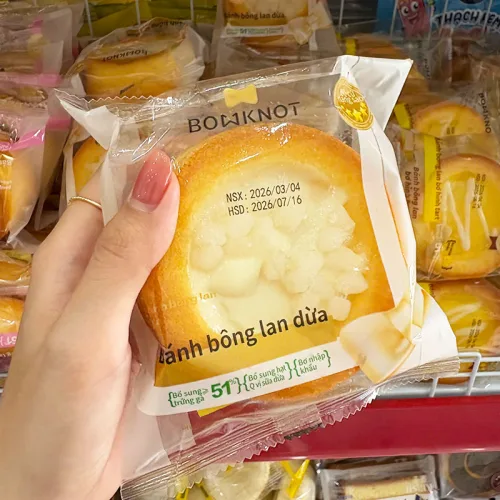 Combo 5 Bánh Bông Lan BOWKNOT Dừa Hình Tart