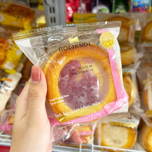 Combo 5 Bánh Bông Lan BOWKNOT Khoai Môn Hình Tart