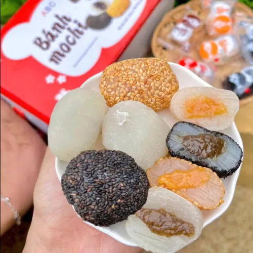 Combo 5 Bánh Mochi Đài Loan Vị Mè Gừng 2 Cô Gái 4 Vị Thơm Ngon