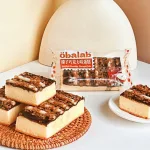Combo 5 Cái Bánh Bánh Bông Lan Phủ Hạt Phỉ Obalab Vị Socola 68g/Cái