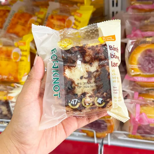 Combo 5 Cái Bánh Bông Lan BOWKNOT Vị Chà Bông Socola