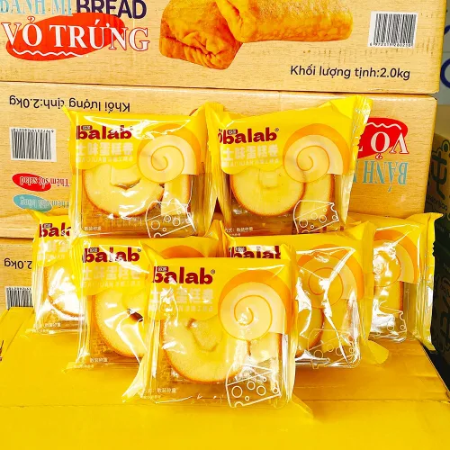 Combo 5 Cái Bánh Bông Lan Cuộn OBALAB Vị Socola/ Vị Trà Xanh/ Vị Phô Mai 60g