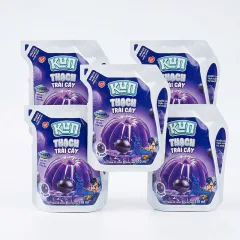 Combo 5 Túi Thạch Trái Cây KUN Vị Nho 110ml