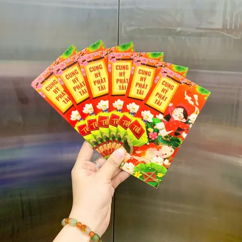 Combo 100 Bao Lì Xì Tết Bính Ngọ 2026 - Khách Chọn Tối Đa 10 mẫu