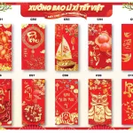 Combo 100 Bao Lì Xì Tết Bính Ngọ 2026 - Khách Chọn Tối Đa 10 mẫu