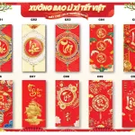 Combo 100 Bao Lì Xì Tết Bính Ngọ 2026 - Khách Chọn Tối Đa 10 mẫu