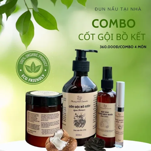 Combo Cốt Gội Bồ Kết nhà Phương Anh Cosmetic được chị em tin dùng