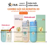 Combo Dầu Gội Xả Biotin Collagen Voudioty Keratin x9 - Phiên Bản Mới 2025