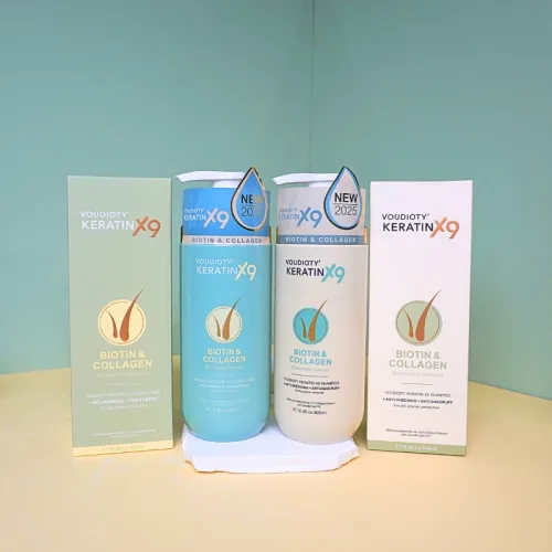 Combo Dầu Gội Xả Biotin Collagen Voudioty Keratin x9 - Phiên Bản Mới 2025