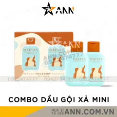 Combo Dầu Gội Xả Rễ Dâu Tằm Meeyan Mini
