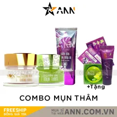 Combo Face Mụn Thâm Trắng Xanh SON Cosmetic + Chống Nắng SON Cosmetic