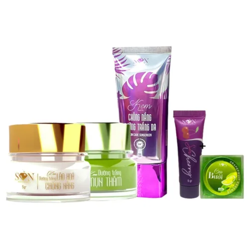 Combo Face Mụn Thâm Trắng Xanh SON Cosmetic + Chống Nắng SON Cosmetic