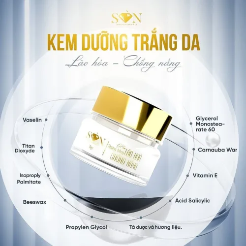 Combo Giảm Nám Tàn Nhang Trắng Tím SON Cosmetic Tặng Cao Bưởi