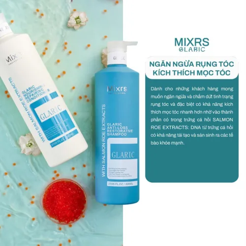 Combo Gội Xả Mixrs Màu Xanh Dương 500ml