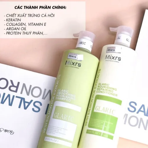 Combo Gội Xả Mixrs Màu Xanh Lá 500ml