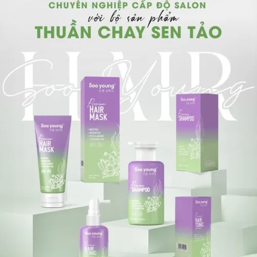 Combo Gội Xả Xịt Tóc Sen Tảo Soo Young