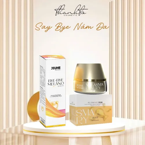 Combo ɡiảm nám Kem Face Melasma Luxury và Serum Bye Bye Melano Jiuhe Thanh Tô Cosmetics